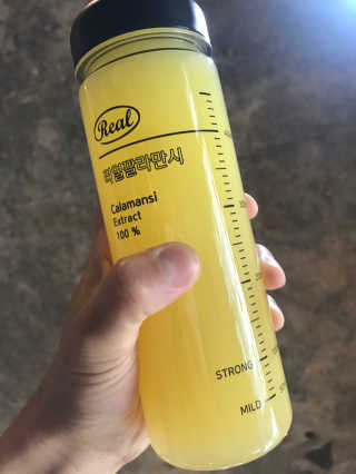 장수농가 리얼깔라만시 — 5점을 준 리뷰어가 2018년 6월 올린 사용 사진