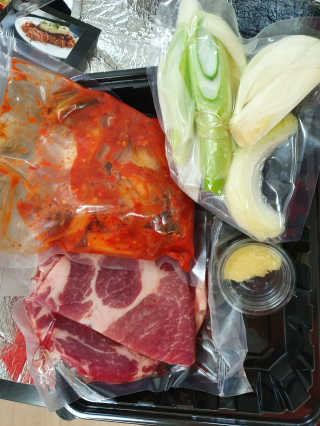 땡땡쿡 더실비김치찌개 2인분 710g 라면사리 포함 — 4점을 준 리뷰어가 2020년 1월 올린 사용 사진