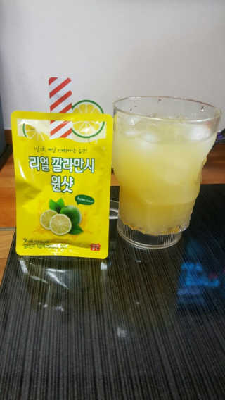 장수농가 리얼깔라만시 원샷 50ml 10팩+보틀 — 5점을 준 리뷰어가 2019년 5월 올린 사용 사진