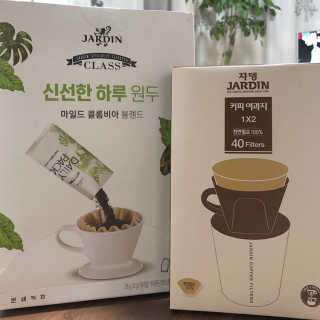 (주)쟈뎅 [쟈뎅] 클래스 신선한 하루 원두+여과지 SET — 4점을 준 리뷰어가 2019년 3월 올린 사용 사진