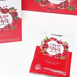 프롬바이오 오직 석류만 [그대로100 석류즙] 하루 1포로 건강하게 — 5점을 준 리뷰어가 2019년 9월 올린 사용 사진