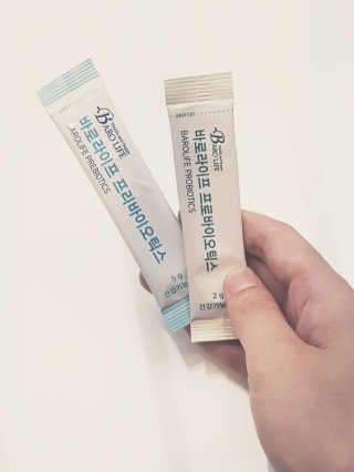 [바로푸드]프로바이오틱스 1박스+프리바이오틱스1박스 — 5점을 준 리뷰어가 2019년 6월 올린 사용 사진