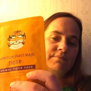 SNP 영양 시트 Mask_Tiger — 5점을 준 리뷰어가 2018년 12월 올린 사용 사진