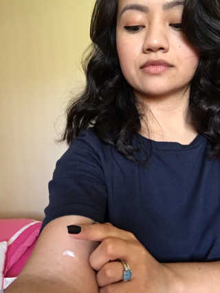 보타닉센스 이오논 바디크림 — 4.5점을 준 리뷰어가 2019년 4월 올린 사용 사진