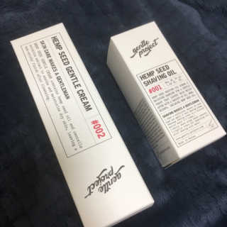 젠틀프로젝트 햄프씨드 쉐이빙 오일 + 햄프씨드 젠틀 크림 — 5점을 준 리뷰어가 2019년 3월 올린 사용 사진