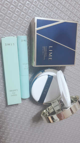 라임코스메틱 V 콜라겐 앰플 쿠션 — 5점을 준 리뷰어가 2020년 1월 올린 사용 사진