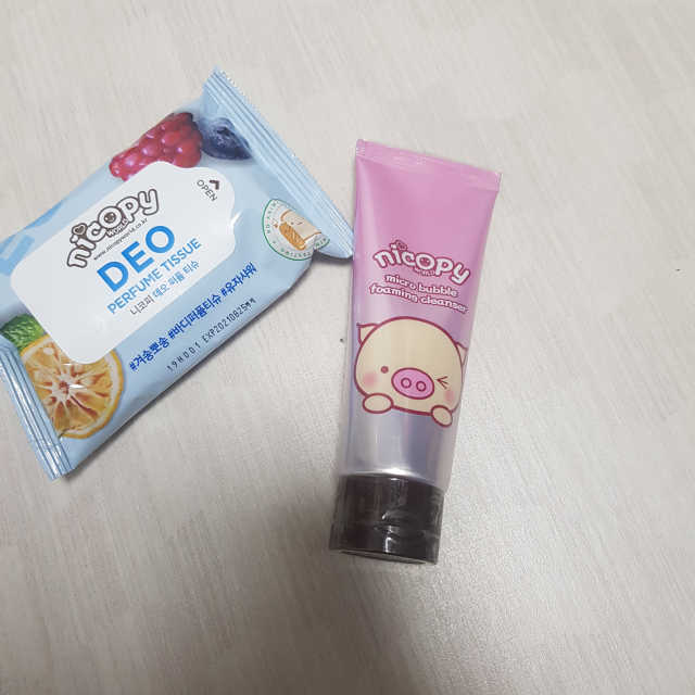 니코피 데오퍼퓸 티슈 + 폼클린저 SET 리뷰 사진