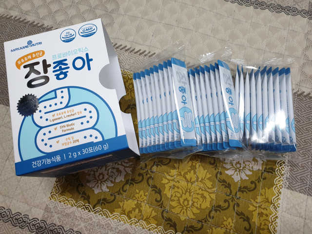 메이준뉴트리 모유유래 유산균 장좋아 2gx30포 리뷰 사진