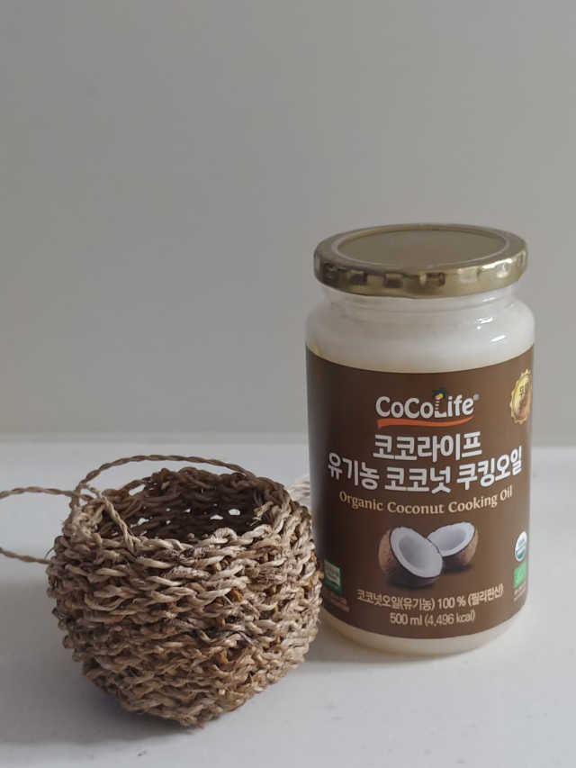 유기농 코코넛 쿠킹오일 리뷰 사진