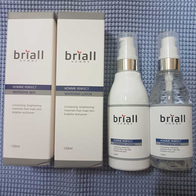 브리올옴므 퍼펙트 화이트닝 스킨로션 2종 SET 리뷰 사진