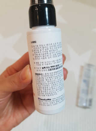 뷰오케이 수경물안경 착용시 발생하는 김서림방지제 안티포그액 — 4점을 준 리뷰어가 2019년 7월 올린 사용 사진