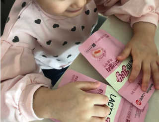 락토조이 구미젤리 복숭아맛 — 5점을 준 리뷰어가 2019년 11월 올린 사용 사진
