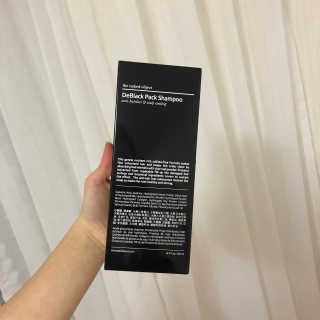 the naked object [탈모볼륨샴푸] 디블랙 팩 샴푸 — 3.5점을 준 리뷰어가 2019년 12월 올린 사용 사진