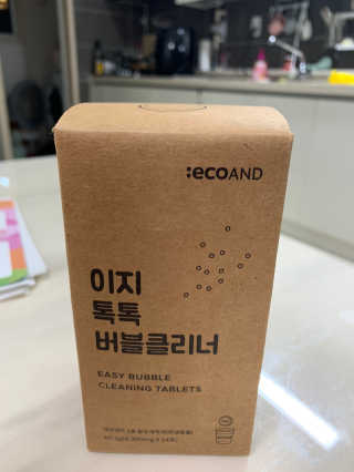 [에코앤드]이지톡톡 버블클리너 1종세척제 — 4.5점을 준 리뷰어가 2019년 10월 올린 사용 사진