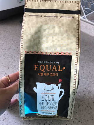 아름다운커피 공정무역 이퀄 페루 코코아 500g — 5점을 준 리뷰어가 2017년 9월 올린 사용 사진
