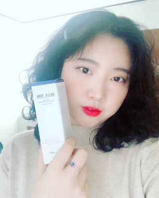 [룰루앤코] 블루톡 톤업 광채 크림 — 4점을 준 리뷰어가 2020년 1월 올린 사용 사진
