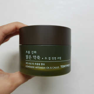토니모리 프롬 강화 맑은 약쑥 두 겹 진정 크림 — 5점을 준 리뷰어가 2019년 9월 올린 사용 사진