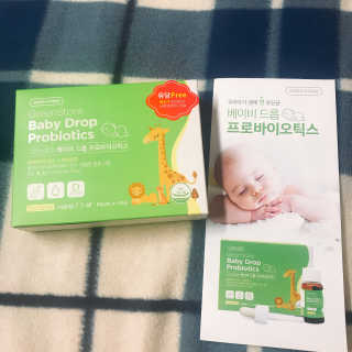 그린스토어 베이비드롭 프로바이오틱스 1병 30일분 — 4.67점을 준 리뷰어가 2018년 6월 올린 사용 사진