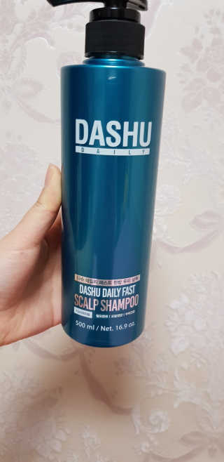 다슈코리아 다슈 데일리 패스트 한방 두피 샴푸 500ml — 5점을 준 리뷰어가 2018년 3월 올린 사용 사진