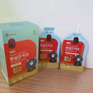 한삼근 블랙라벨 CJ헬스케어 한삼근 키즈 면역대장 2단계 — 5점을 준 리뷰어가 2019년 10월 올린 사용 사진