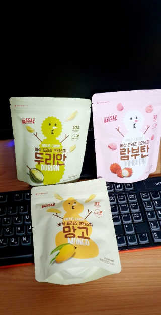 BASSAK 바삭 프리즈 크리스피 3종 — 5점을 준 리뷰어가 2020년 2월 올린 사용 사진