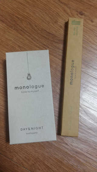 [모놀로그] 안심치약 + 대나무칫솔  세트 — 3.5점을 준 리뷰어가 2019년 3월 올린 사용 사진