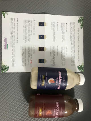 식사대용 아몬드밀크 어나더밀크 500ml X 2병 — 5점을 준 리뷰어가 2018년 9월 올린 사용 사진