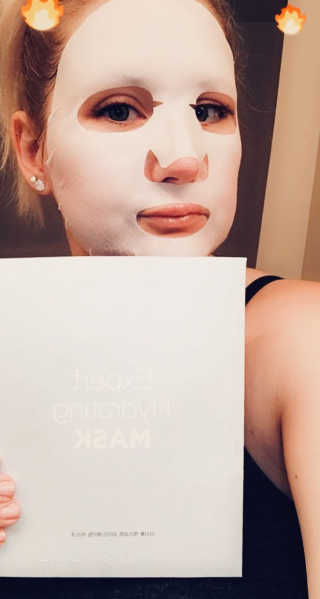 아이뽀 모든 피부 타입을위한 AIPPO Expert Hydrating Mask — 5점을 준 리뷰어가 2018년 3월 올린 사용 사진