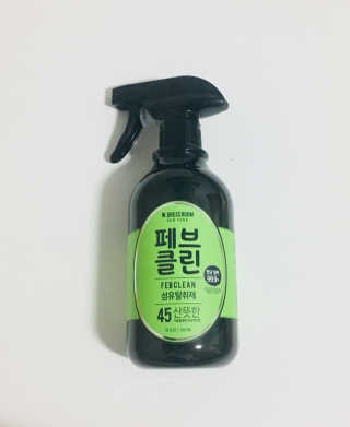 더블유드레스룸 페브클린 500ml — 5점을 준 리뷰어가 2018년 8월 올린 사용 사진