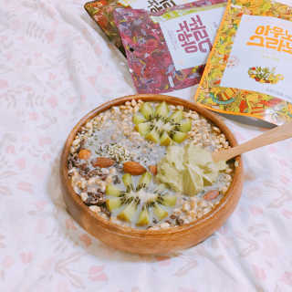 아우노그라노 오리지날, 진짜 베리, 진짜 카카오 — 5점을 준 리뷰어가 2018년 7월 올린 사용 사진