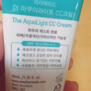 마더메이드 더 아쿠아라이트 CC크림 SPF50+ PA+++ — 5점을 준 리뷰어가 2019년 4월 올린 사용 사진