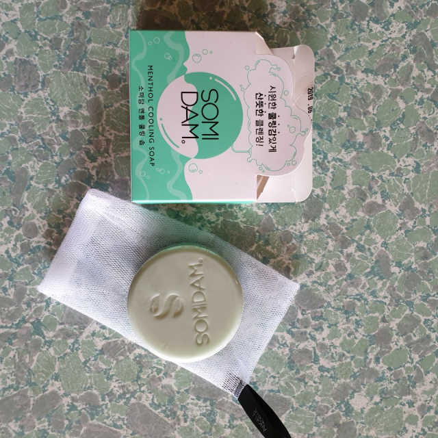 소미담 멘톨 쿨링 비누 리뷰 사진