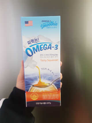 오메가-3스무디 [오메가스무디] 짜먹는 오메가3 DHA 임산부 어린이 — 5점을 준 리뷰어가 2019년 3월 올린 사용 사진