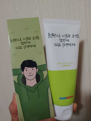 매너릭 화이트닝 옴므 올인원 로션 — 5점을 준 리뷰어가 2020년 1월 올린 사용 사진