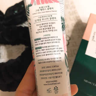 포레스트힐 그린 밸런스 클렌져 100ml + 토끼 헤어밴드 — 5점을 준 리뷰어가 2020년 1월 올린 사용 사진