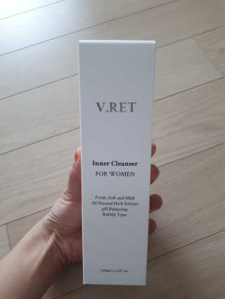 V.RET 브이렛 여성청결제 — 4점을 준 리뷰어가 2018년 8월 올린 사용 사진