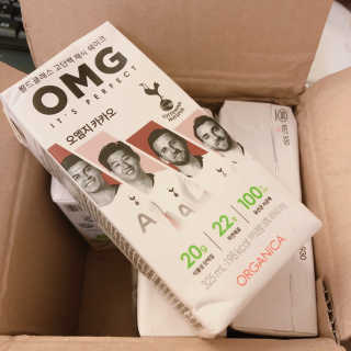 올가니카 마시는 오엠지 카카오 — 5점을 준 리뷰어가 2019년 8월 올린 사용 사진