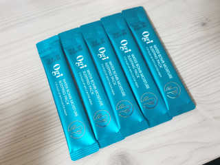 오지아이 워터 밤 모이스처 슬리핑 팩 4ml X 20pcs — 5점을 준 리뷰어가 2019년 12월 올린 사용 사진