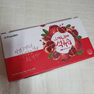프롬바이오 오직 석류만 [그대로100 석류즙] 하루 1포로 건강하게 — 5점을 준 리뷰어가 2019년 9월 올린 사용 사진