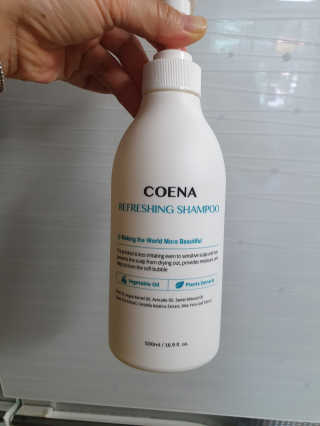 코에나샴푸 500ml — 5점을 준 리뷰어가 2019년 7월 올린 사용 사진