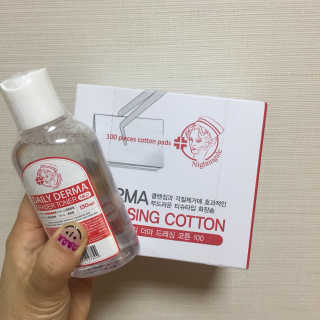 나이팅게일 광채토너130ml+더마 드레싱 코튼 100 SET — 5점을 준 리뷰어가 2018년 5월 올린 사용 사진