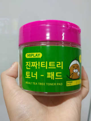 미플레이 진짜 티트리 토너 패드 — 5점을 준 리뷰어가 2018년 11월 올린 사용 사진