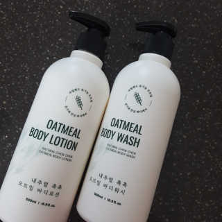 (주)에네스티 내추럴 촉촉  오트밀 바디로션 500ml — 5점을 준 리뷰어가 2019년 9월 올린 사용 사진