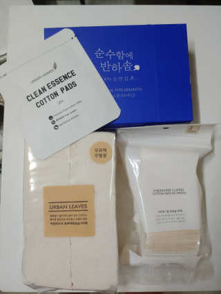 어반리브즈 프리미엄 화장솜 트라이얼 SET — 4점을 준 리뷰어가 2019년 8월 올린 사용 사진