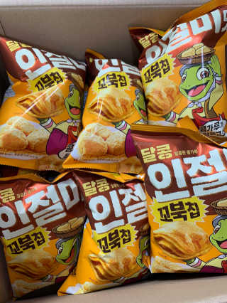 꼬북칩 달콩인절미맛 12봉지 — 3점을 준 리뷰어가 2019년 12월 올린 사용 사진