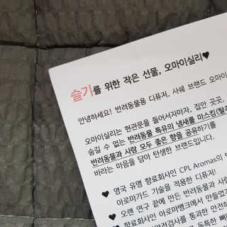 오!마이실리 오마이실리 반려동물 디퓨저 — 5점을 준 리뷰어가 2018년 6월 올린 사용 사진