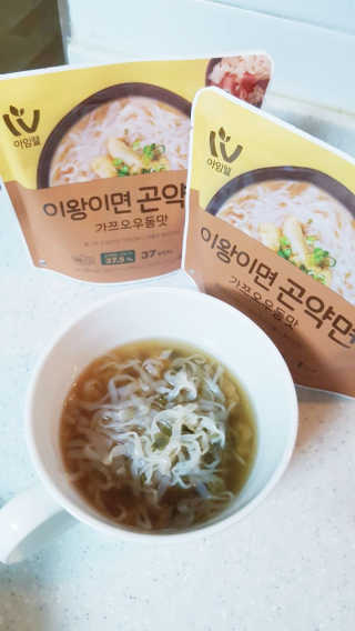 아임웰 이왕이면 곤약면 2종 — 5점을 준 리뷰어가 2019년 9월 올린 사용 사진
