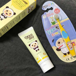 달곰이 어린이 치약+어린이 칫솔 SET — 4.33점을 준 리뷰어가 2017년 10월 올린 사용 사진