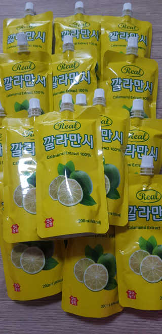 장수농가 리얼깔라만시 — 5점을 준 리뷰어가 2018년 4월 올린 사용 사진