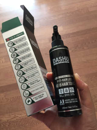 다슈코리아 다슈 데일리 안티 헤어로스 허브 헤어토닉 150ml — 5점을 준 리뷰어가 2019년 10월 올린 사용 사진